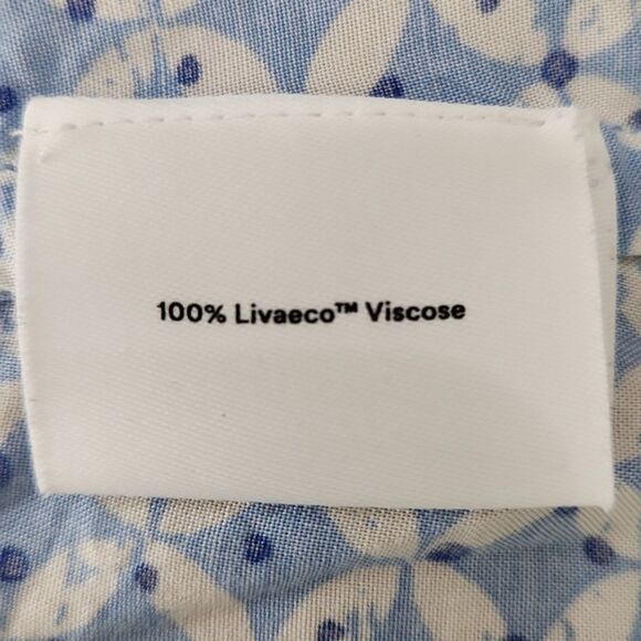 Summersalt Easy Breezy Eco Voile Tunic Dress Cover-Up in Summer Mosaic, Size XL - Picture 7 of 9